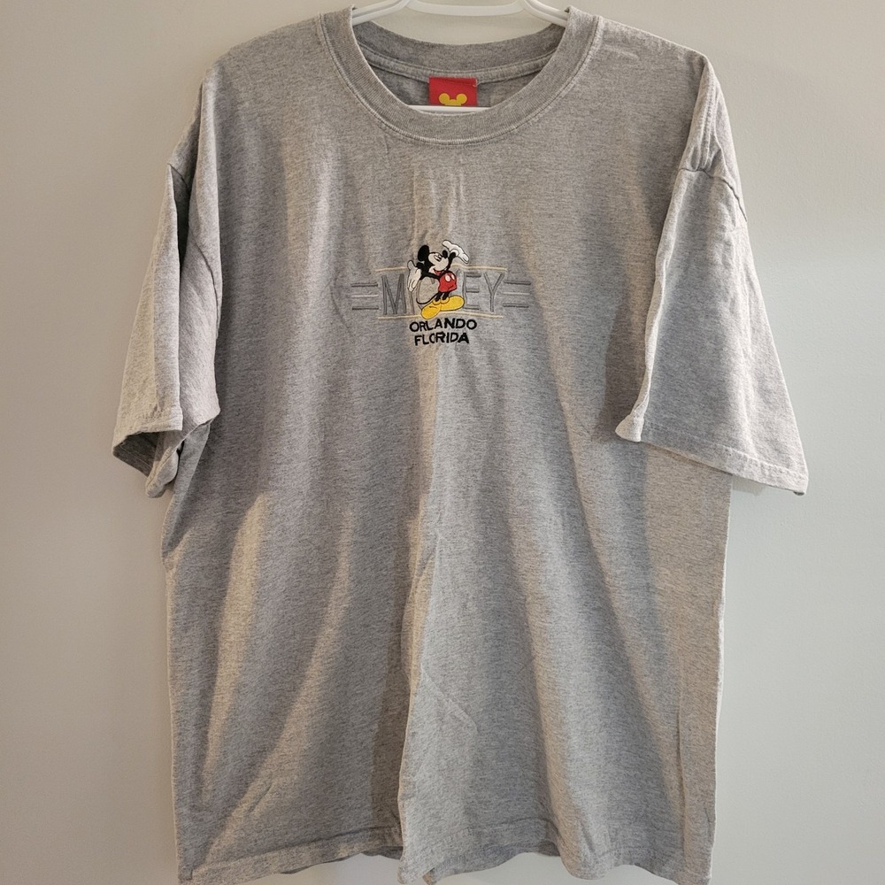Jerry Leigh Mickey Mouse Orlando Florida T-Shirt Men's Size XL Gray
